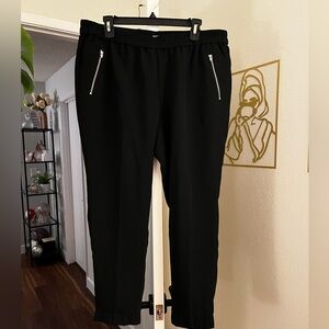 J. Crew Black Jogger Pants with Zipper Pockets